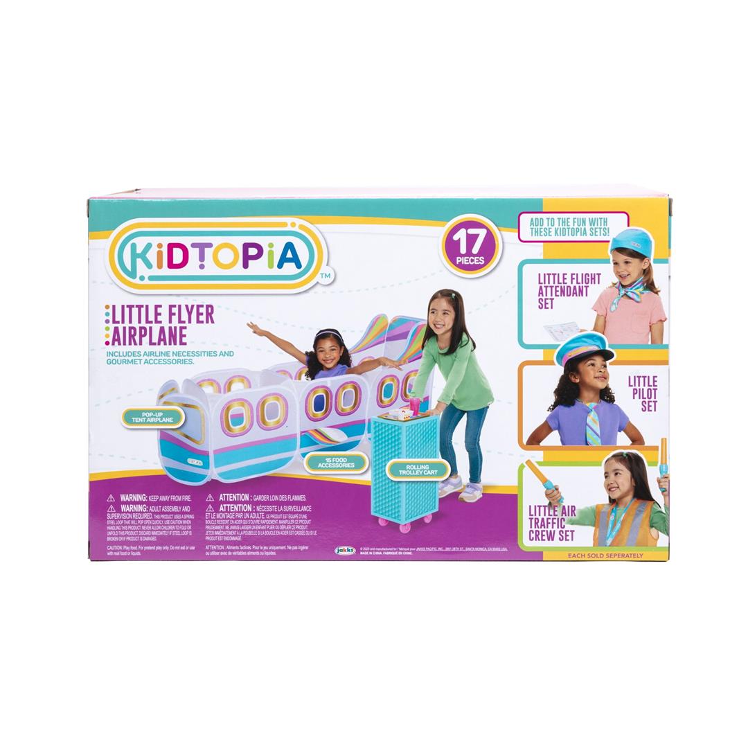 Kidtopia Little Flyer Airplane Role Play Set with 17+ Play Pieces & Pop-Up Tent Airplane, 3+ Years - Image 6
