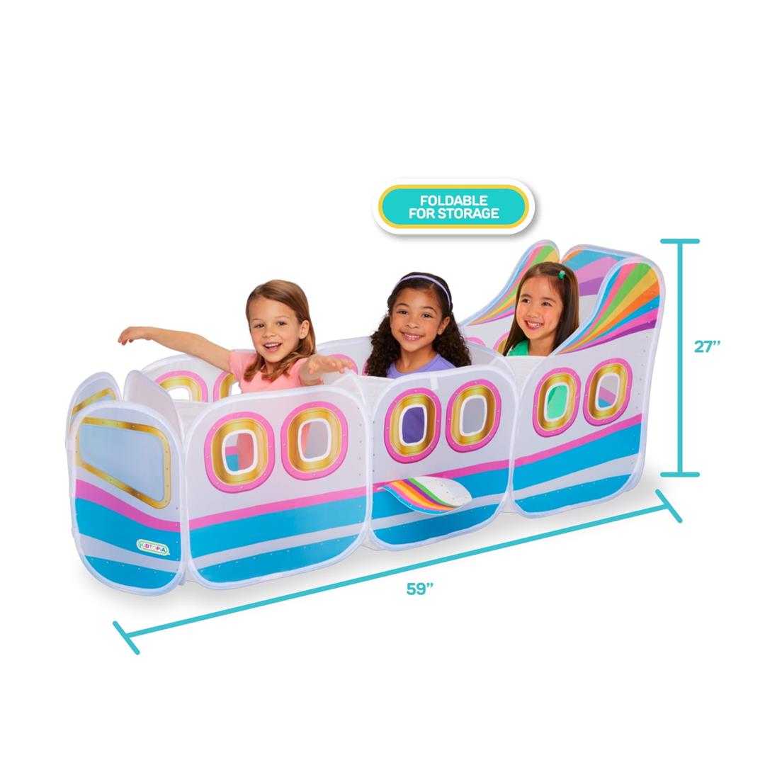 Kidtopia Little Flyer Airplane Role Play Set with 17+ Play Pieces & Pop-Up Tent Airplane, 3+ Years - Image 7