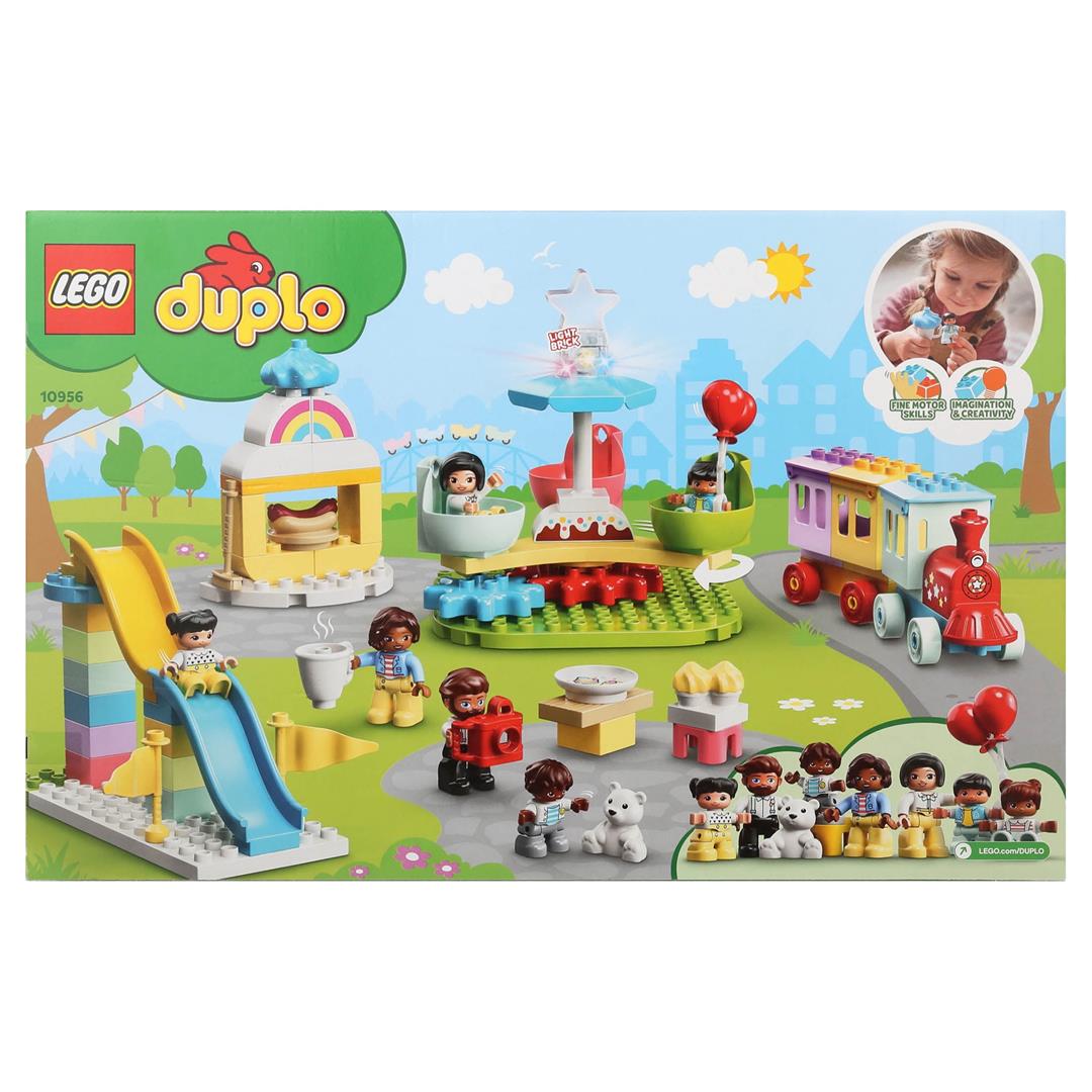 LEGO DUPLO Town Amusement Park Fairground 10956 Building Set - Featuring 7 Duplo Figures, Trains, Slides, Carousel, and a Ferris Wheel, Educational Learning Toy and Playset for Toddlers Ages 2+ - Image 8
