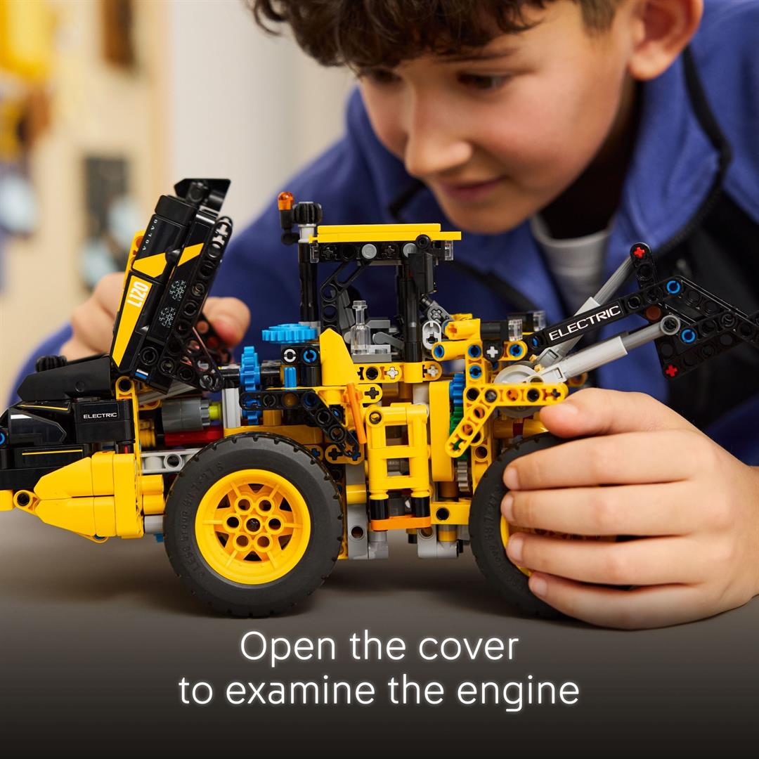 LEGO Technic Volvo L120 Electric Wheel Loader Construction Toy - Pretend Play Building Set - Great Birthday Gift for Boys, Girls, and Kids 9+ Who Love Vehicle Playsets - 42209 - Image 3