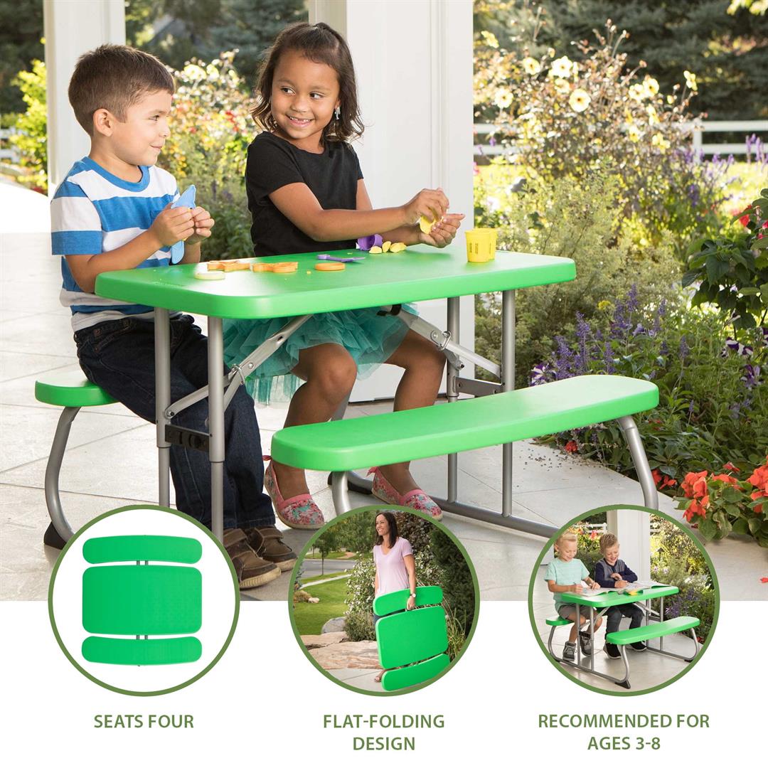 Lifetime Children's Polyethylene Picnic Table , Spring Green (260262) - Image 13