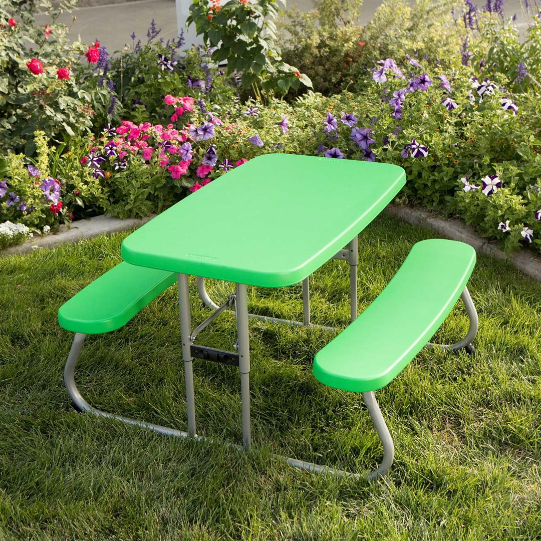 Lifetime Children's Polyethylene Picnic Table , Spring Green (260262) - Image 15
