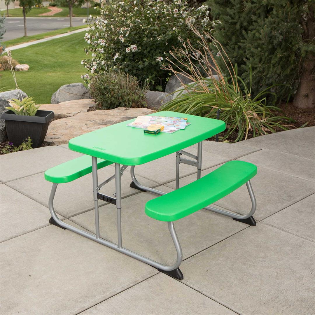 Lifetime Children's Polyethylene Picnic Table , Spring Green (260262) - Image 8