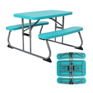 Lifetime Kids Indoor/Outdoor Polyethylene Picnic Table, Aqua (60219)