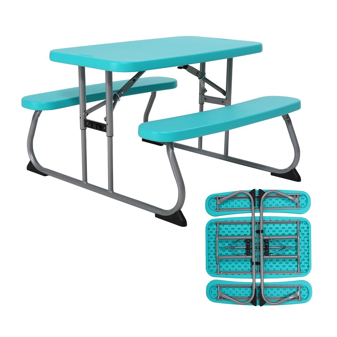 Lifetime Kids Indoor/Outdoor Polyethylene Picnic Table, Aqua (60219)