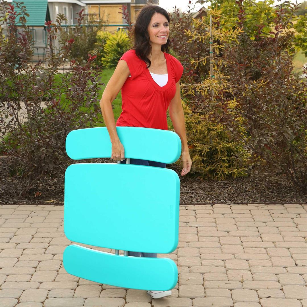 Lifetime Kids Indoor/Outdoor Polyethylene Picnic Table, Aqua (60219) - Image 9