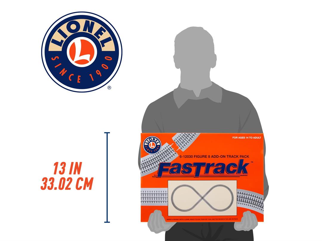 Lionel 612030 Electric O Gauge Model Train Figure 8 Track Add-on Pack - Image 5