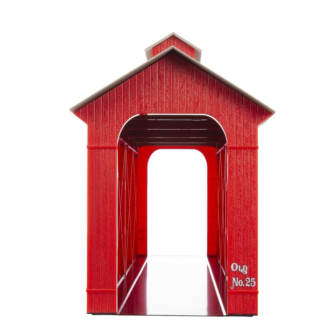 Lionel Illuminated Winter's O Gauge Covered Bridge Model Train Operating Accessory - Image 7