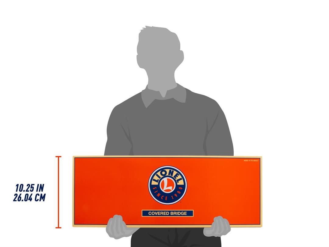 Lionel Illuminated Winter's O Gauge Covered Bridge Model Train Operating Accessory - Image 8