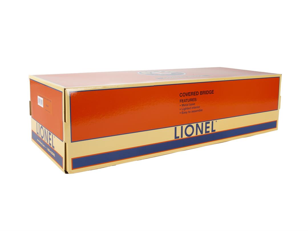 Lionel Illuminated Winter's O Gauge Covered Bridge Model Train Operating Accessory - Image 9