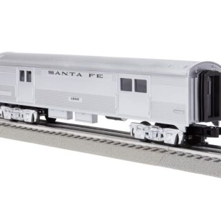 Lionel O Scale Santa Fe Add-On Baggage Car Electric Powered Model Train Rolling Stock