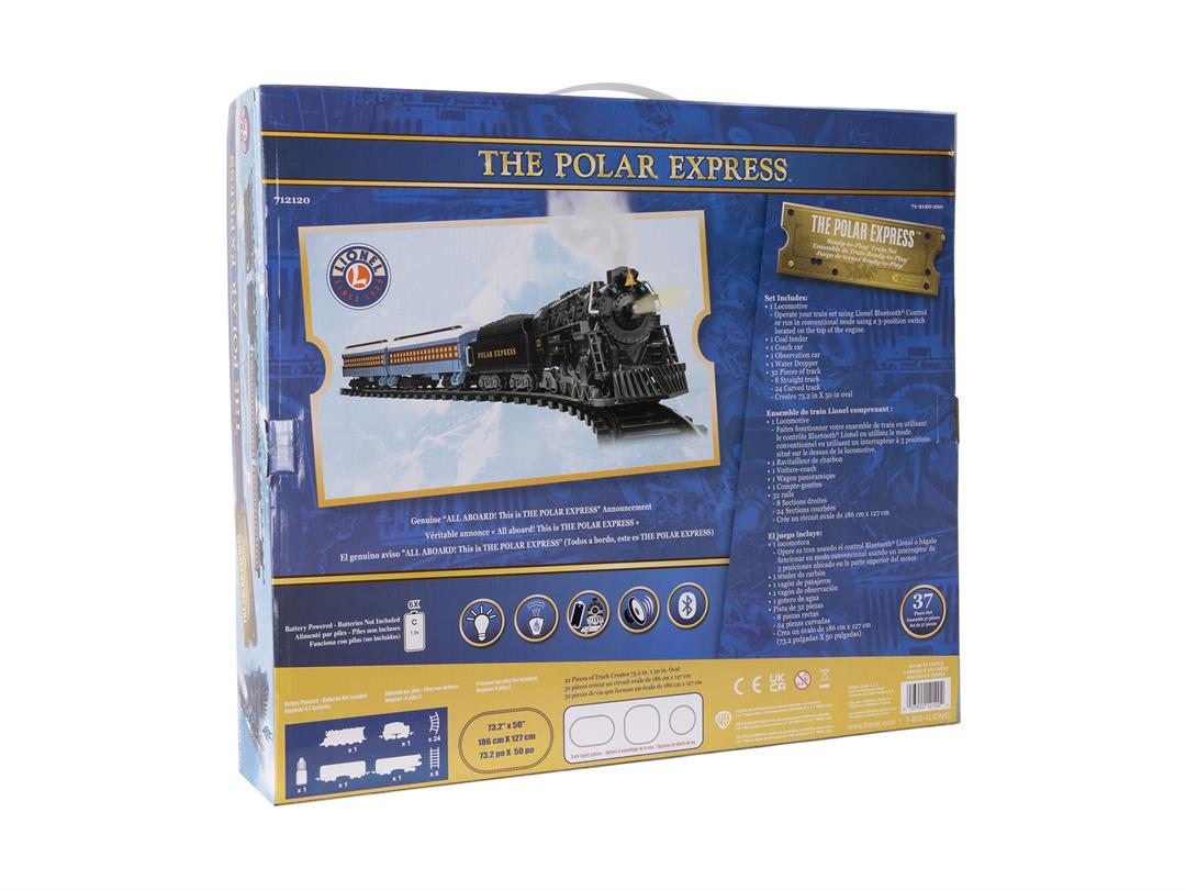 Lionel Polar Express Bluetooth Model Train Set with Battery-Powered Locomotive - Image 11