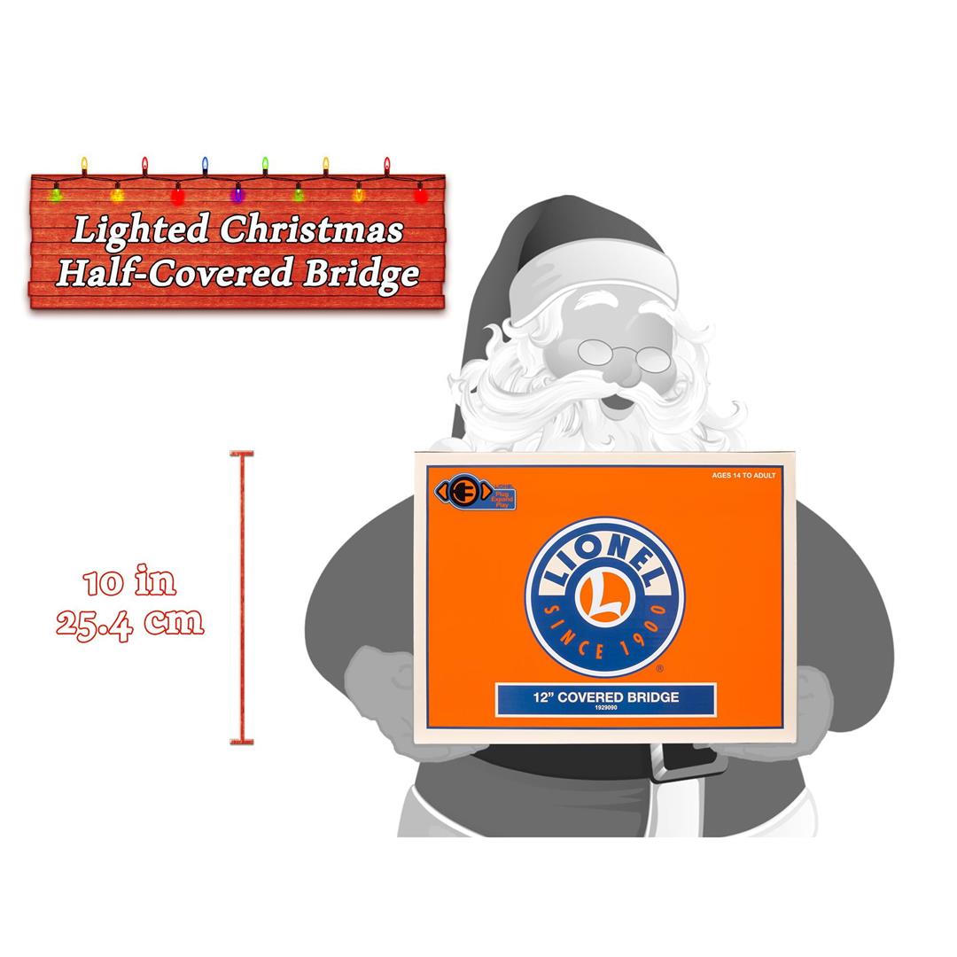 Lionel Trains Lighted Christmas Snow Bridge Train Model Accessory - Image 5