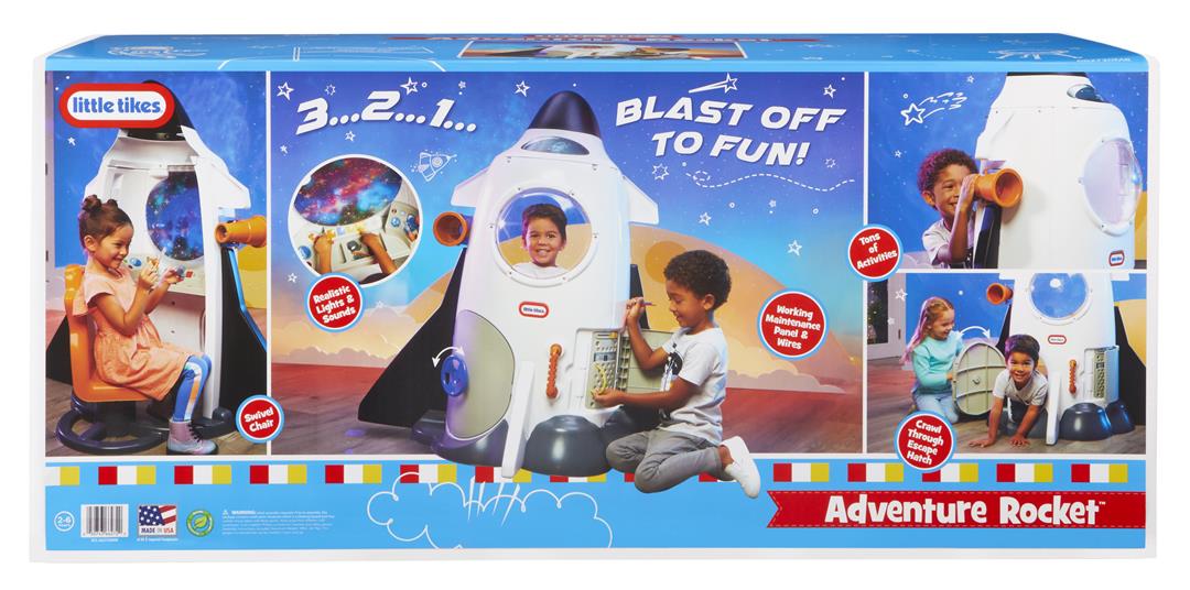 Little Tikes Adventure Rocket Space Astronaut for Kids, Boys, Girls, 2-6 Years - Image 4