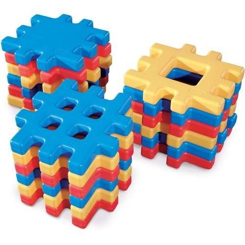 Little Tikes Big Waffle 18 Piece Toddler Kid Construction Building Block Set - Image 3