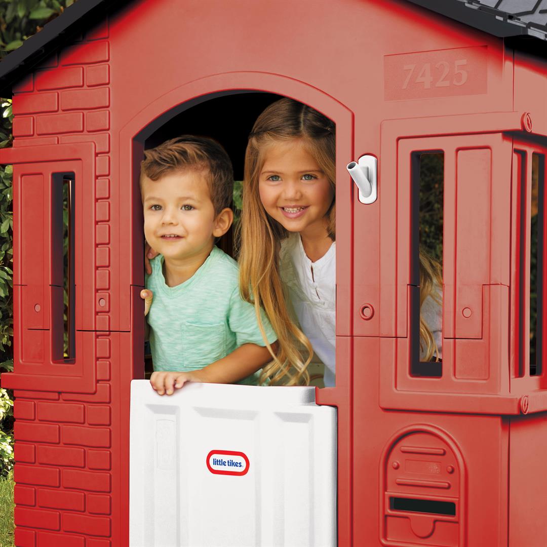 Little Tikes Cape Cottage Playhouse with Working Door, Windows, and Shutters - Tan - Image 3