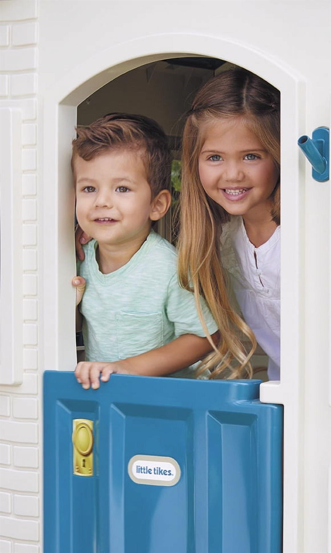 Little Tikes Cape Cottage Pretend Playhouse with Working Door, Toddlers Ages 2+, Blue - Image 10