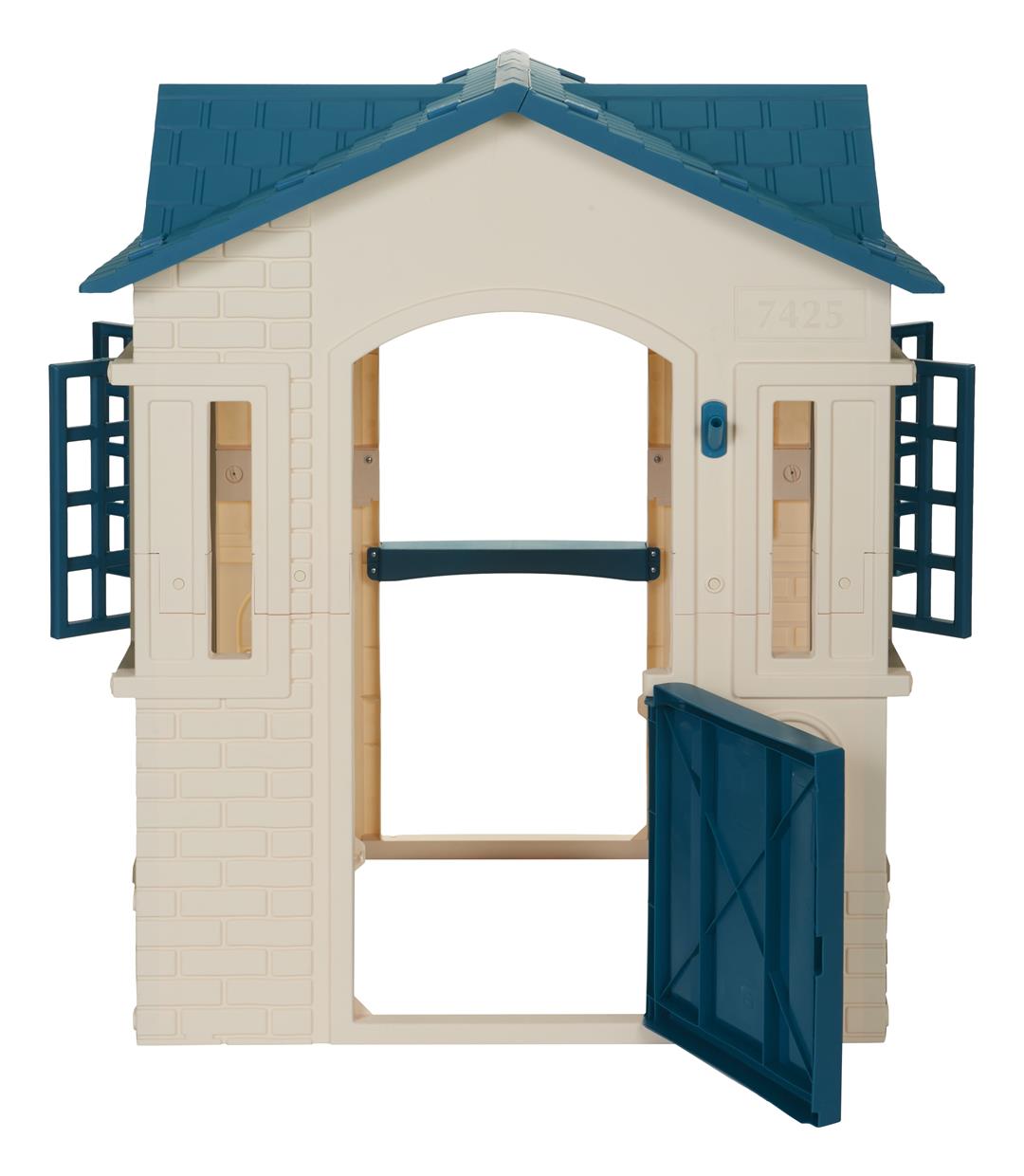 Little Tikes Cape Cottage Pretend Playhouse with Working Door, Toddlers Ages 2+, Blue - Image 15