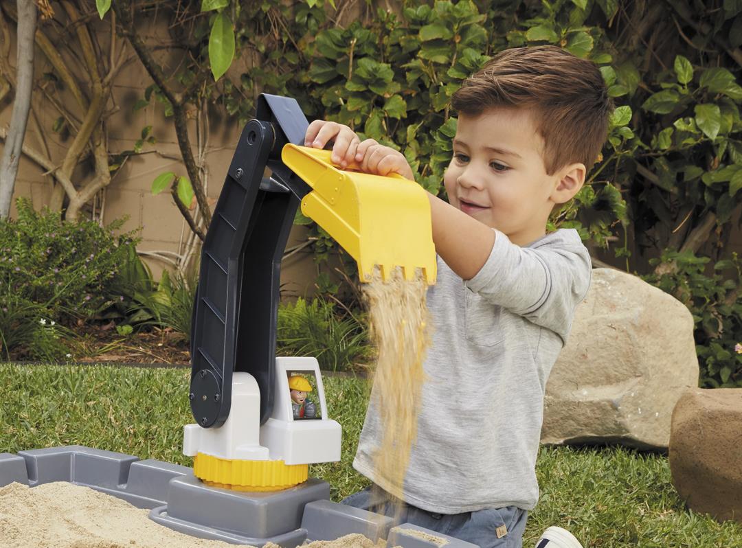 Little Tikes Dirt Diggers Excavator Sandbox for Kids, Including Lid and Play Sand Accessories - Image 2