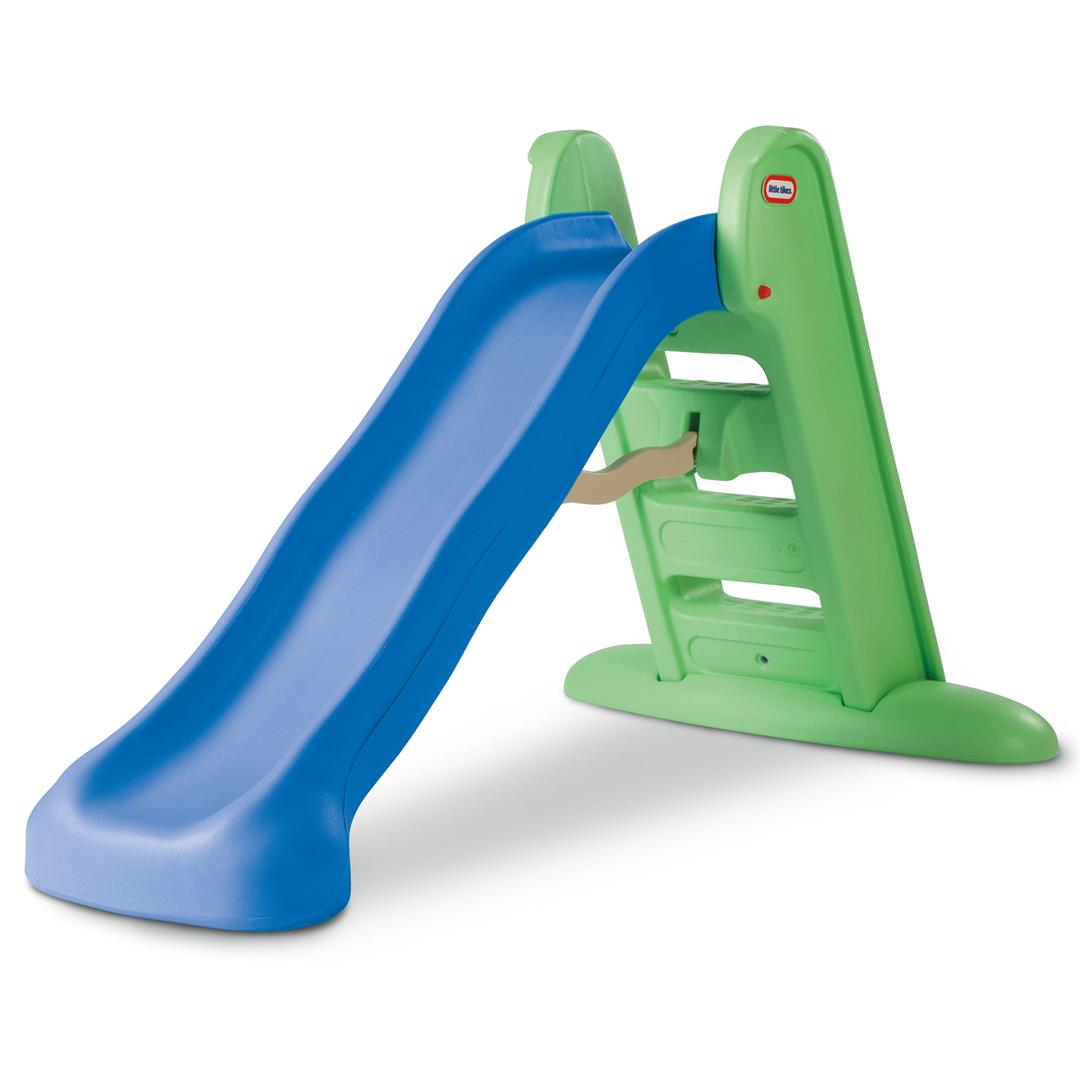 Little Tikes Easy Store Large Playground Slide with Folding for Easy Storage, Outdoor Indoor Active Play, Blue and Green- For Kids Toddlers Boys Girls Ages 2 to 6 Year old - Image 3
