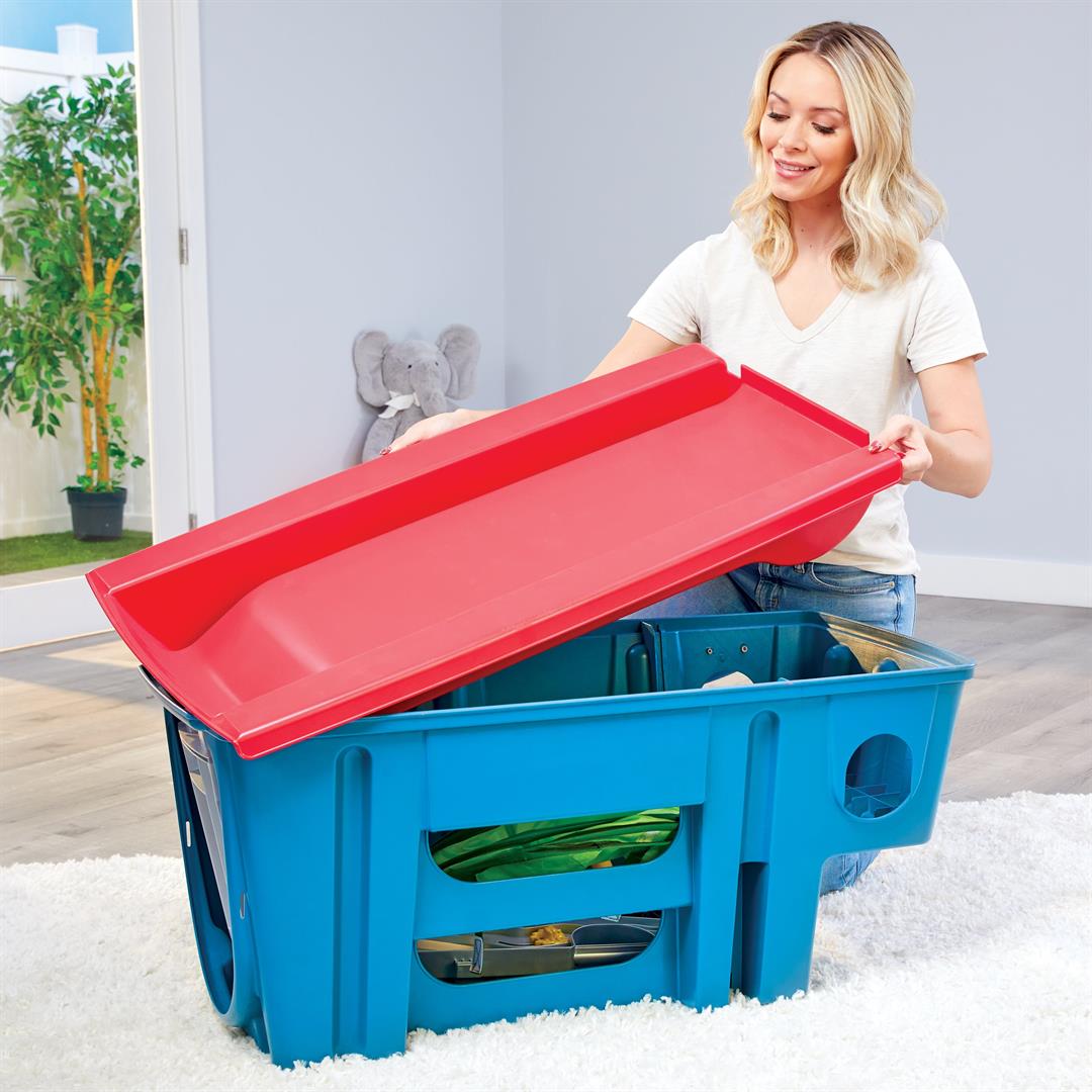 Little Tikes Easy Store Slide & Explore, Indoor Outdoor Climber Playset for Toddlers Kids Ages 1-3 - Image 2