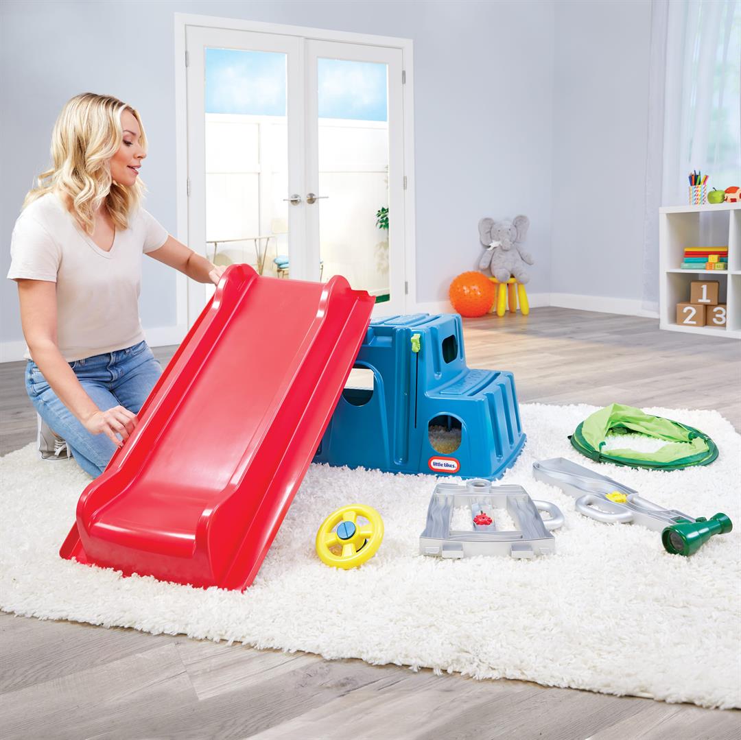 Little Tikes Easy Store Slide & Explore, Indoor Outdoor Climber Playset for Toddlers Kids Ages 1-3 - Image 7