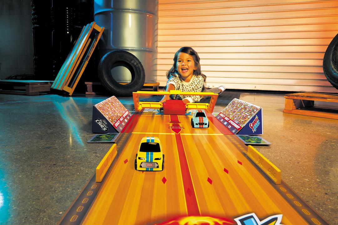 Little Tikes, My First Cars, Crazy Fast 3-in-1 Rollin Bowlin Racin Playset with 2 Exclusive Pullback Toy Car Vehicles, Goes up to 50ft! Children Ages 3+ - Image 2