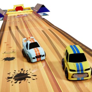 Little Tikes, My First Cars, Crazy Fast 3-in-1 Rollin Bowlin Racin Playset with 2 Exclusive Pullback Toy Car Vehicles, Goes up to 50ft! Children Ages 3+