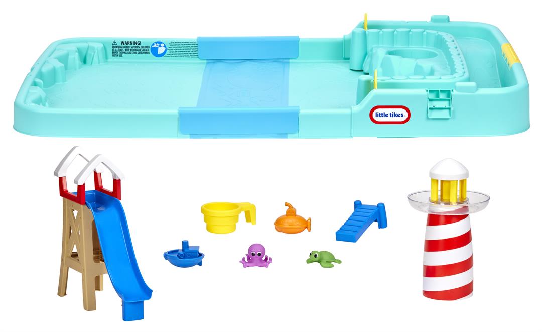 Little Tikes Splash Beach Water Table and Splash Pad, for Ages 2+ Years, Blue - Image 3