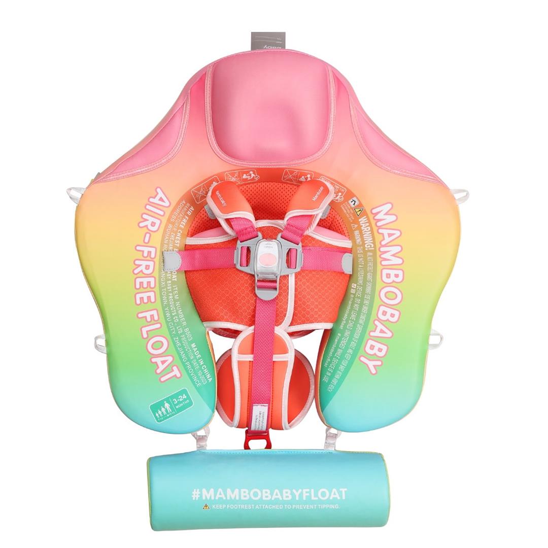 Mambobaby Baby Pool Float with Canopy- Rainbow - Image 5