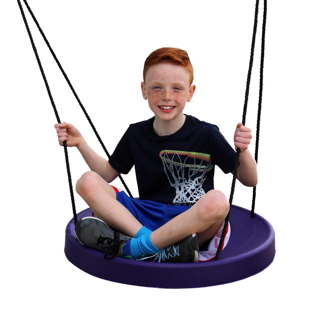 M&M Sales Enterprises Inc Air Riderz Saucer Swing - Purple - Image 2