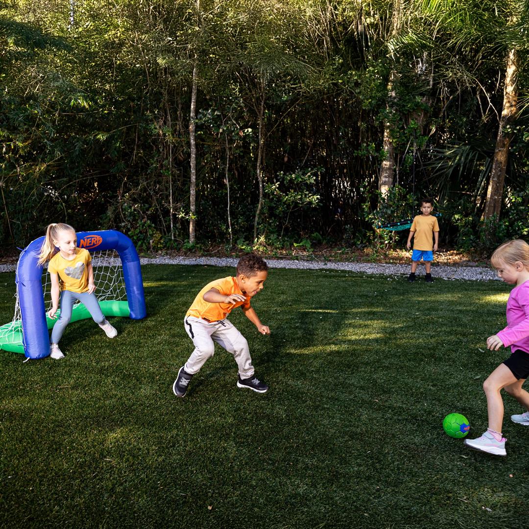 NERF Air Goal- Instant Blow Up Soccer Goal - Plug In and Inflates in 10 Seconds - Image 8