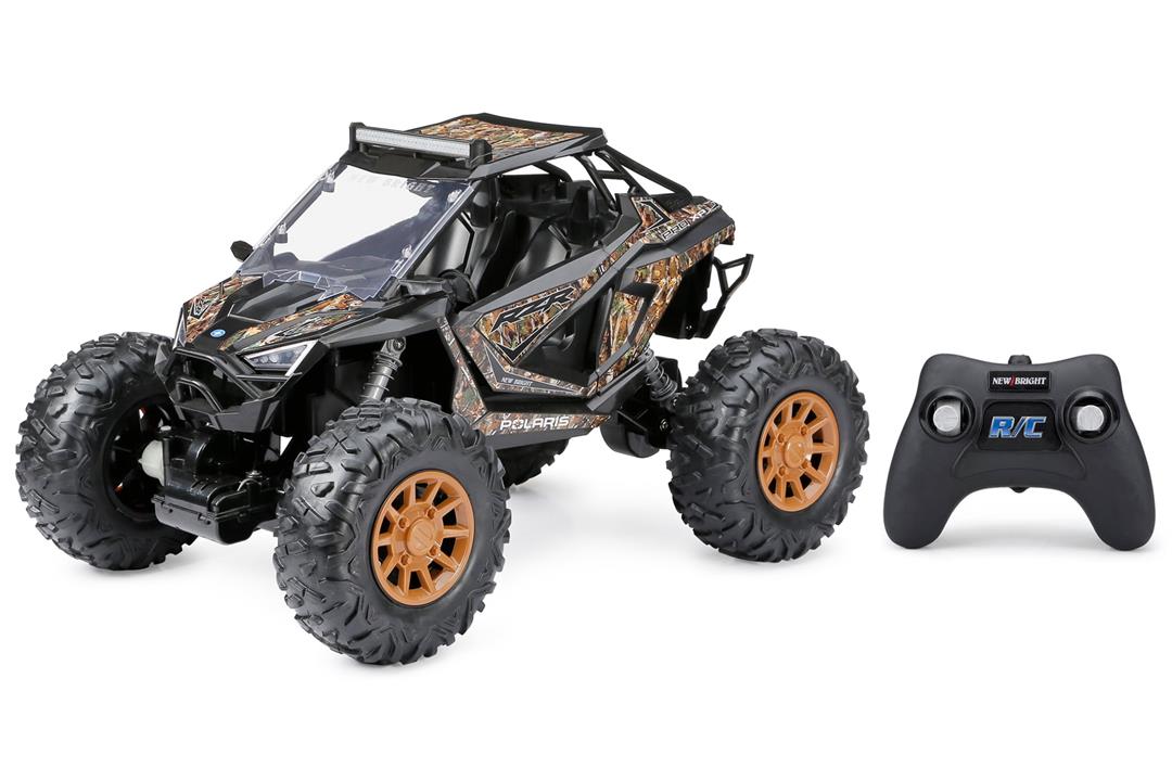 New Bright (1:5) Polaris RZR XP Pro 12.8V Battery Remote Control Camo ATV 2.4GHz, 60875U Child - Image 3