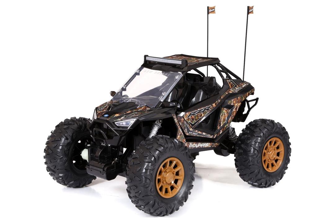 New Bright (1:5) Polaris RZR XP Pro 12.8V Battery Remote Control Camo ATV 2.4GHz, 60875U Child - Image 5