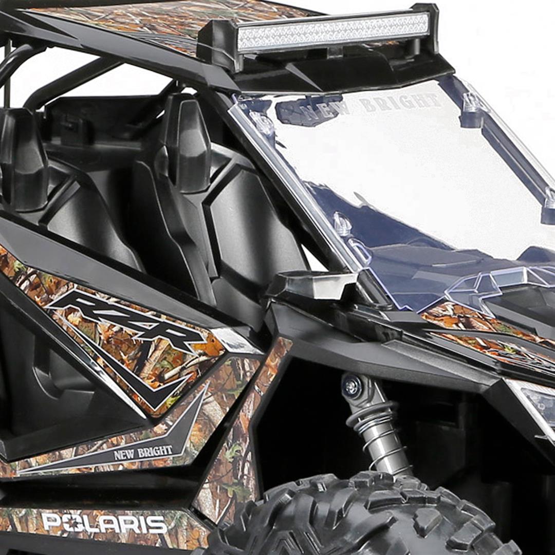 New Bright (1:5) Polaris RZR XP Pro 12.8V Battery Remote Control Camo ATV 2.4GHz, 60875U Child - Image 8