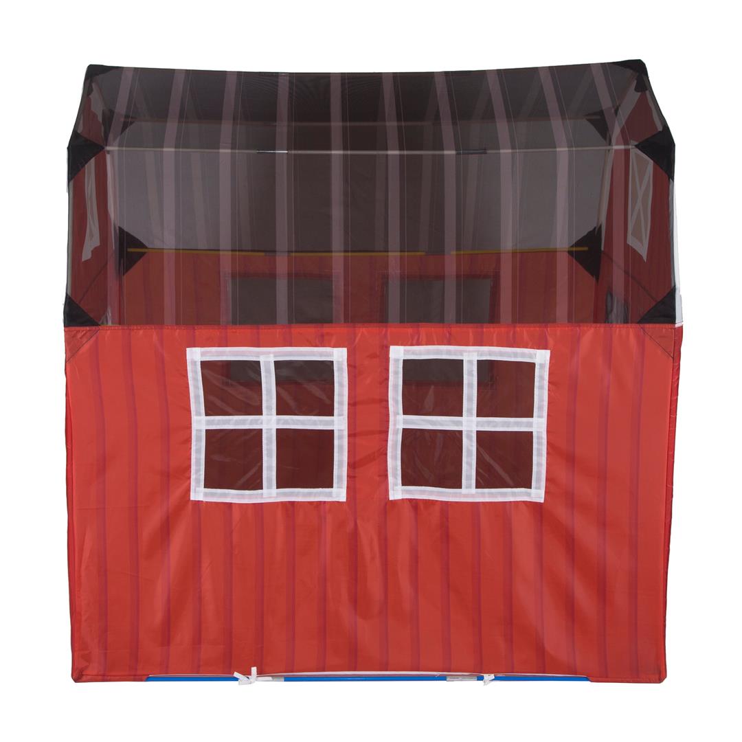 Pacific Play Tents Barnyard Playhouse Tent Red Polyester, Child - Image 2