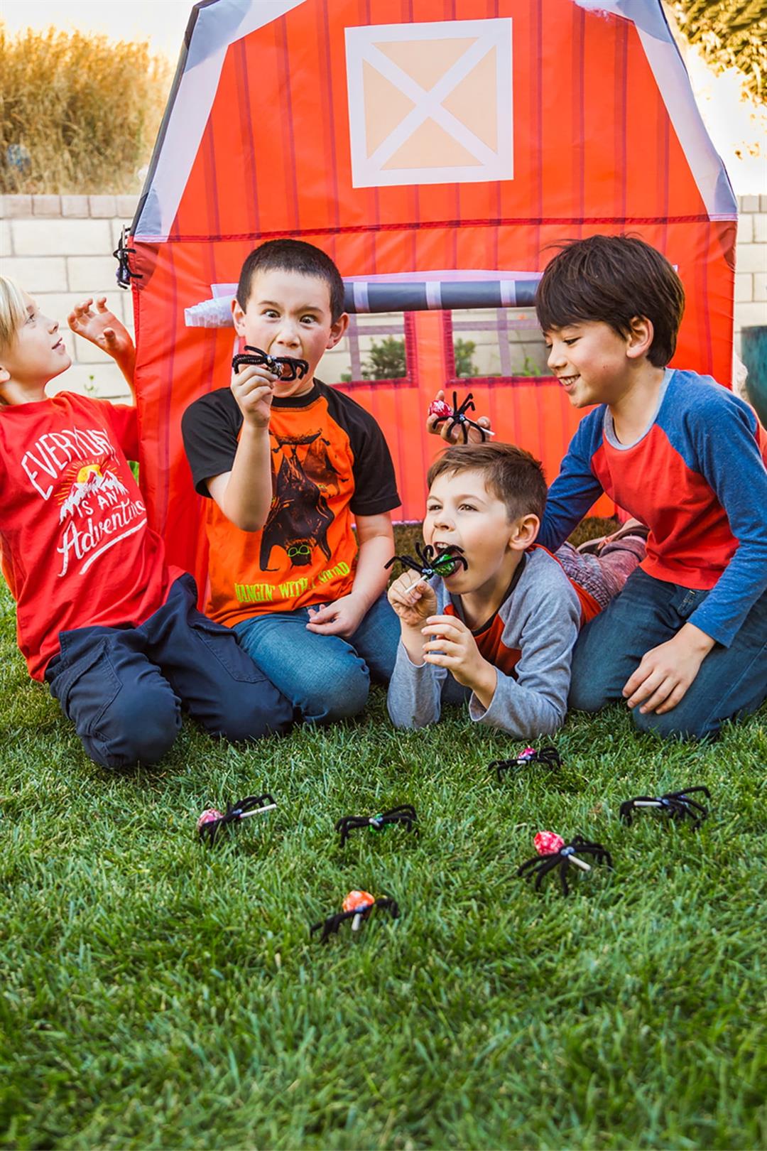 Pacific Play Tents Barnyard Playhouse Tent Red Polyester, Child - Image 6