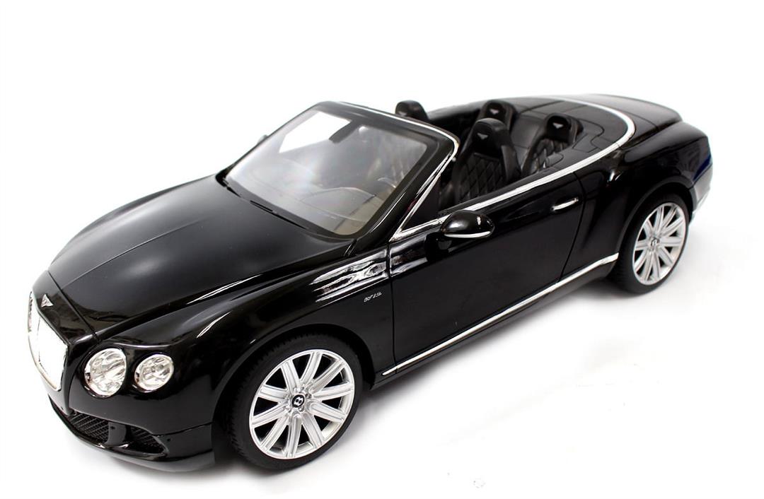 PlayWorld Ready! Set! Race! 1:12 RC Bentley Continental GT Convertible - Black - Image 2