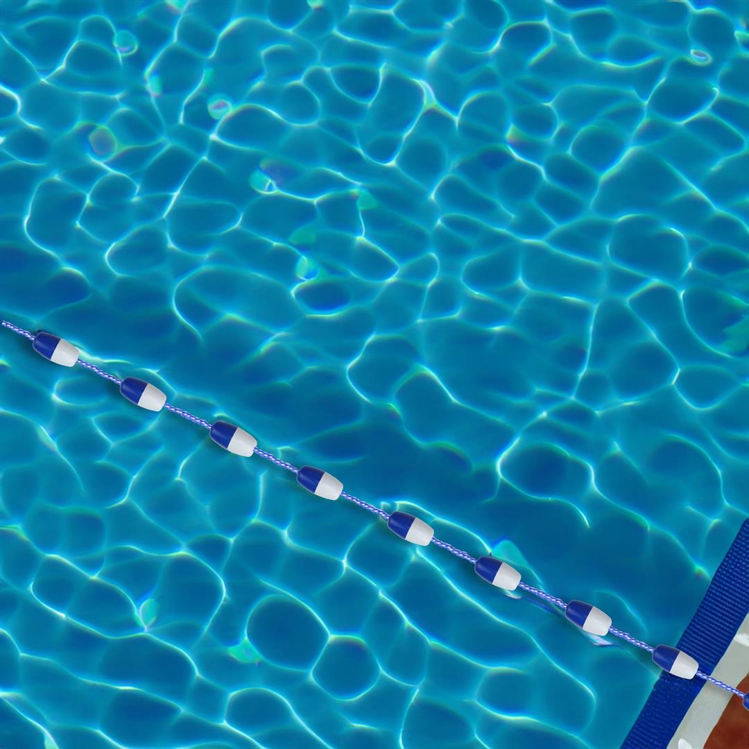 Pool Central Swimming Pool Divider and Safety Rope Line with Floats - 25' - Blue and White - Image 3