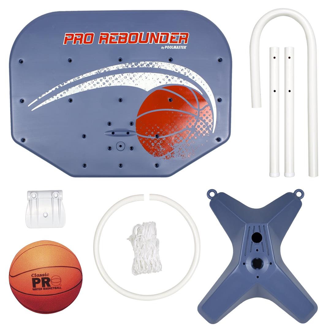 Poolmaster Pro Rebounder Poolside Basketball Net System Game with Ball & Needle - Image 2