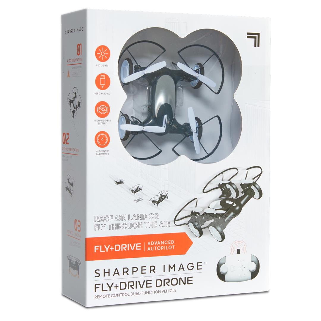 Sharper Image Toy Fly+Drive Dual-Function Vehicle Drone, Black, 5.5 in x 5.51 in - Image 3