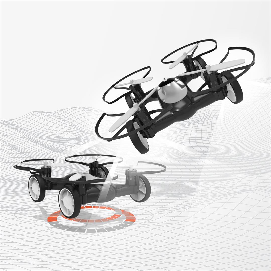 Sharper Image Toy Fly+Drive Dual-Function Vehicle Drone, Black, 5.5 in x 5.51 in - Image 4