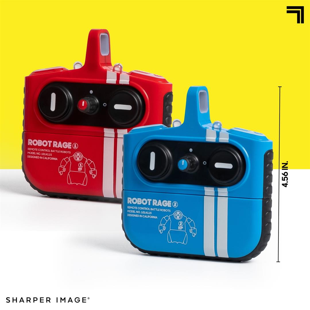Sharper Image Toy RC Robo Rivals Remote Control Robot Fighting Set with 2-Player Combat with Power Fists, 4-pieces, Blue And Red, Age 6+ - Image 8