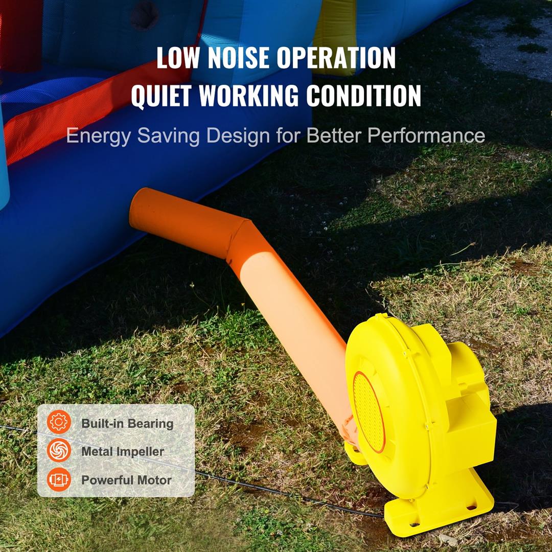 SKYSHALO Air Pump, 450W 0.6HP, Compact & Efficient Inflatable Fan, 1750Pa Strong Airflow Blower for Bouncy Castles & Jump Houses, UL Certified - Image 6