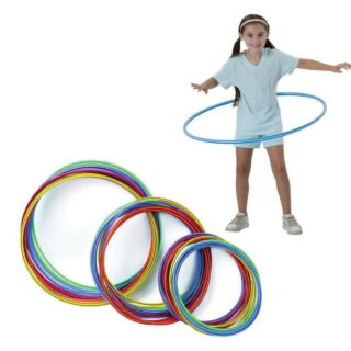 Spectrum Economy Candy-Striped Hoops, Pack of 12, Large 35"