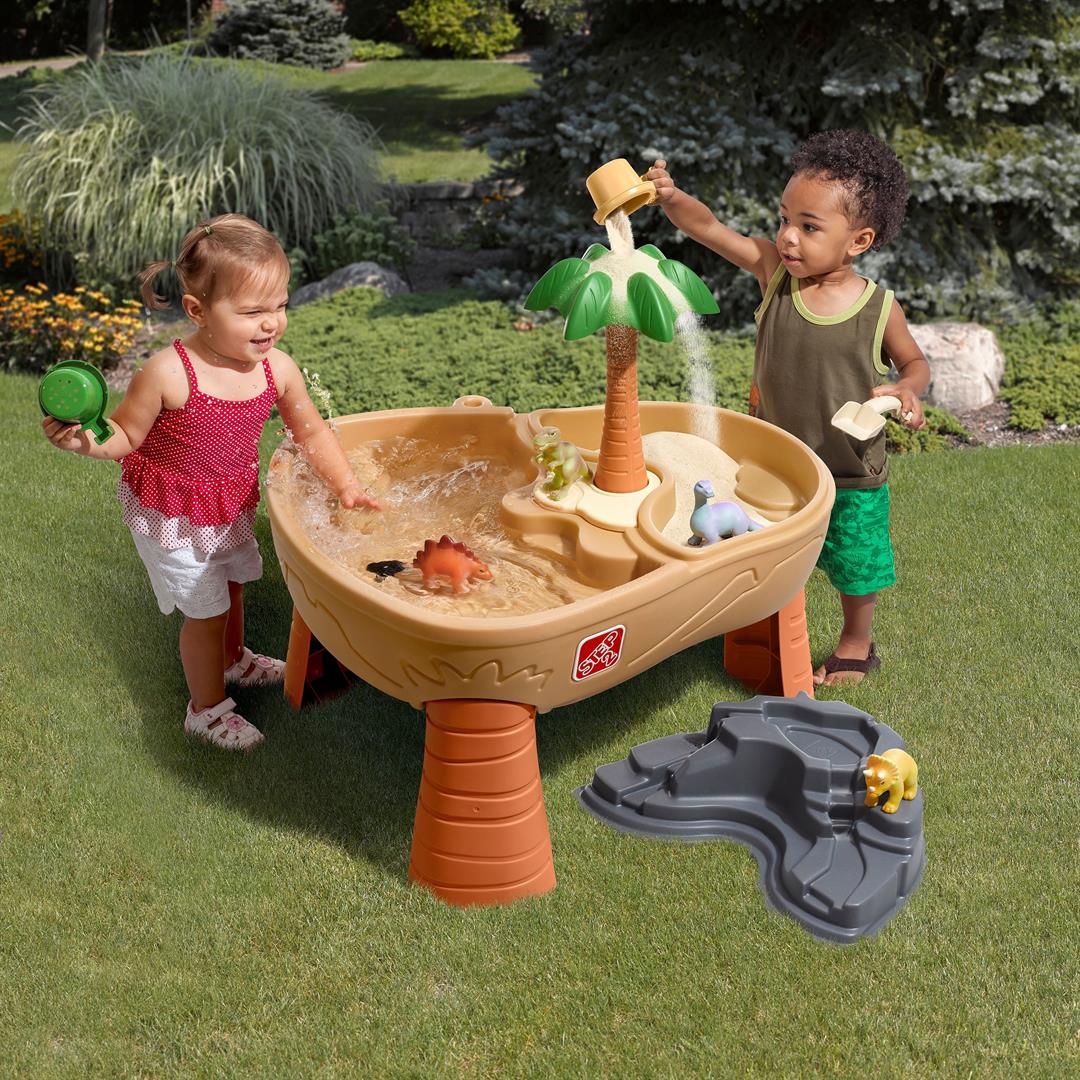 Step2 Dino Dig Sandbox and Water Table with 7-Piece Dinosaur Playset for Toddlers - Image 6