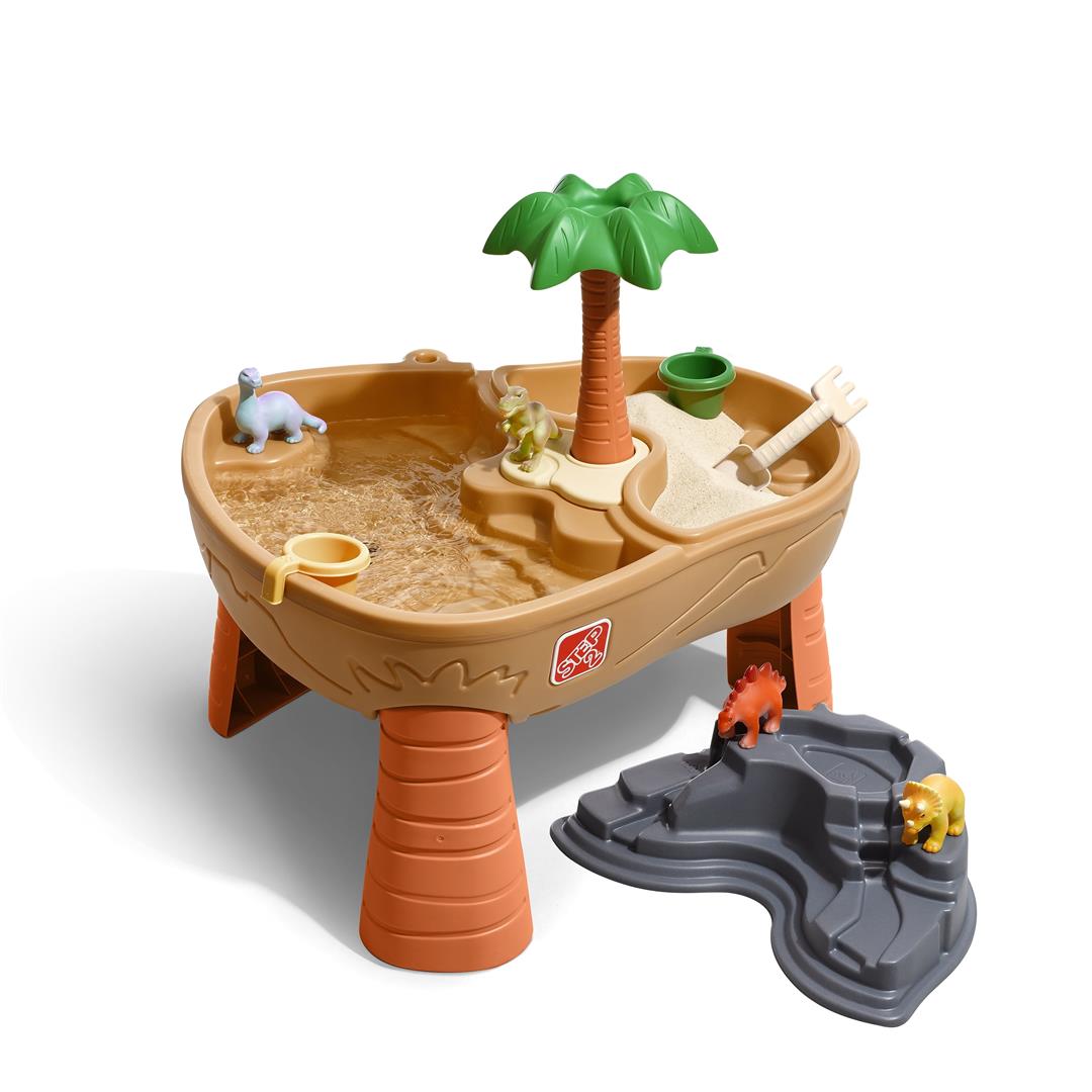 Step2 Dino Dig Sandbox and Water Table with 7-Piece Dinosaur Playset for Toddlers - Image 7