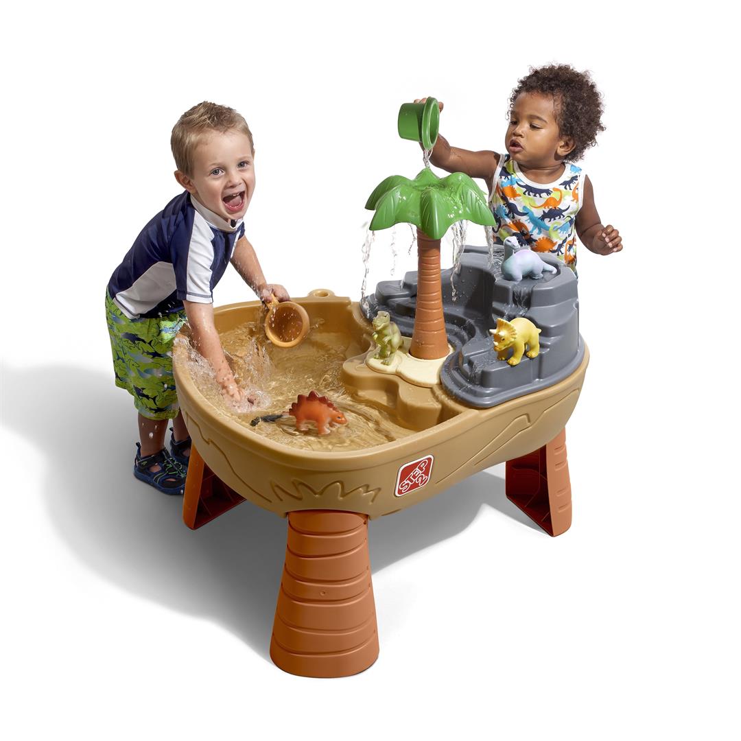 Step2 Dino Dig Sandbox and Water Table with 7-Piece Dinosaur Playset for Toddlers - Image 8