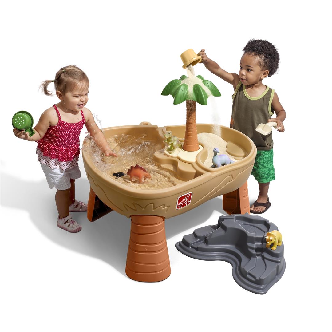 Step2 Dino Dig Sandbox and Water Table with 7-Piece Dinosaur Playset for Toddlers - Image 9