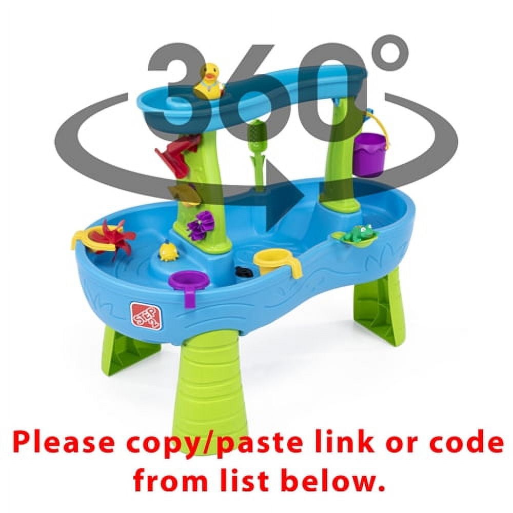 Step2 Rain Showers Splash Pond Blue Plastic Water Table for Toddlers with Waterfall Tray - Image 7